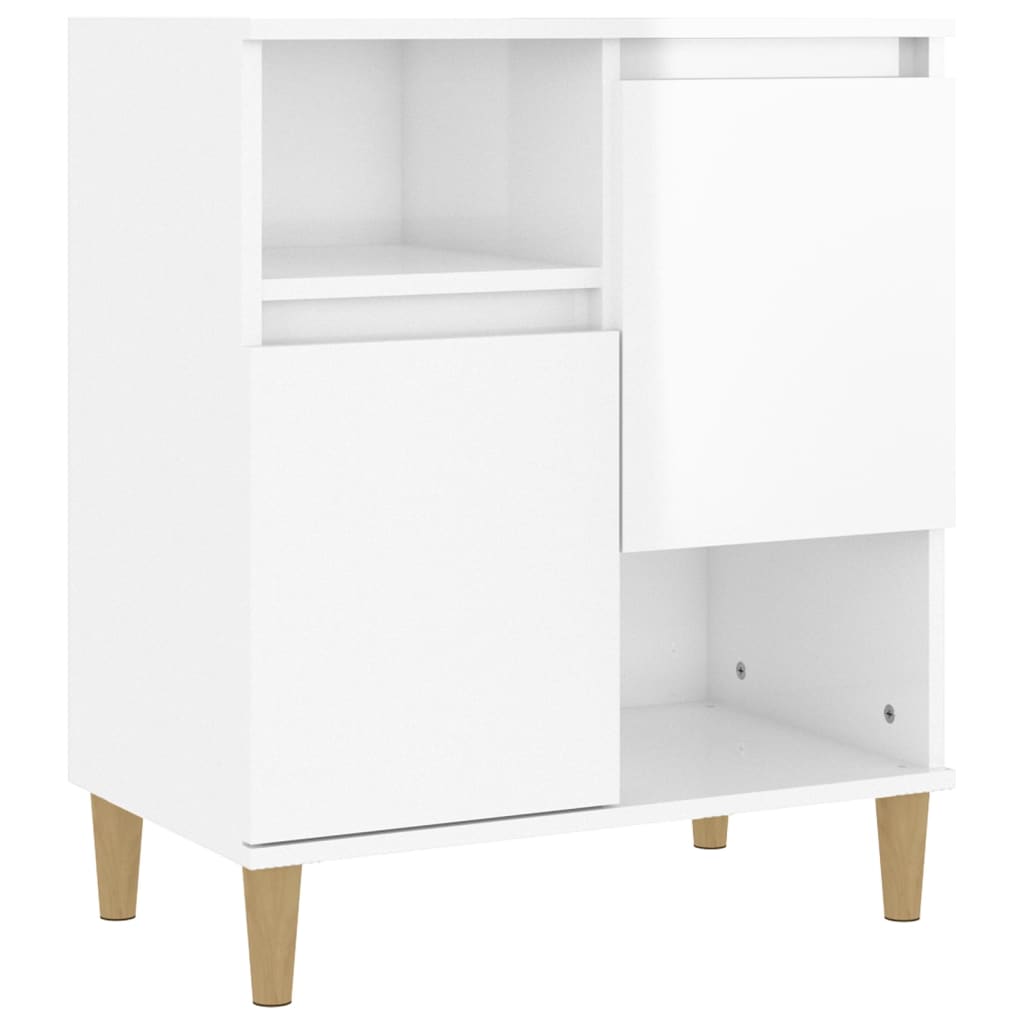 Sideboards 2 pcs High Gloss White 60x35x70 cm Engineered Wood