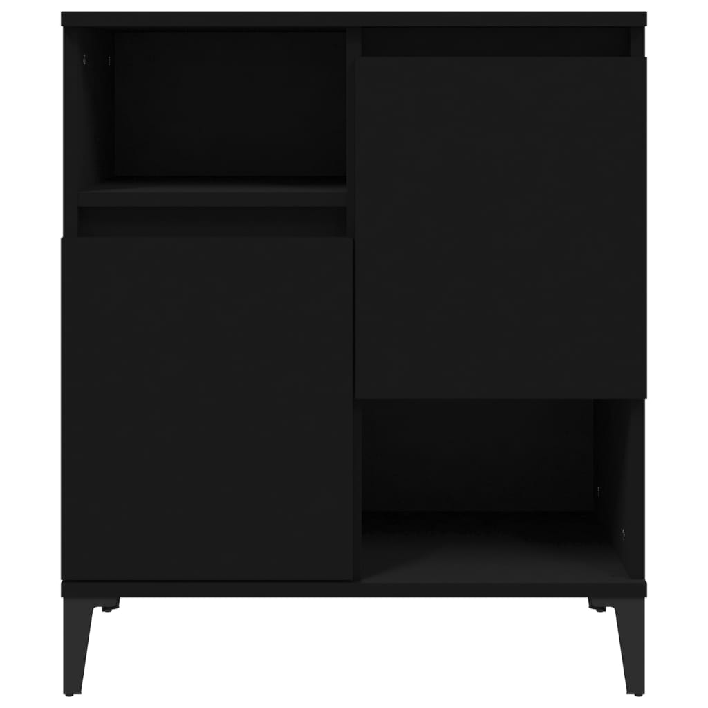 Sideboards 3 pcs Black 60x35x70 cm Engineered Wood