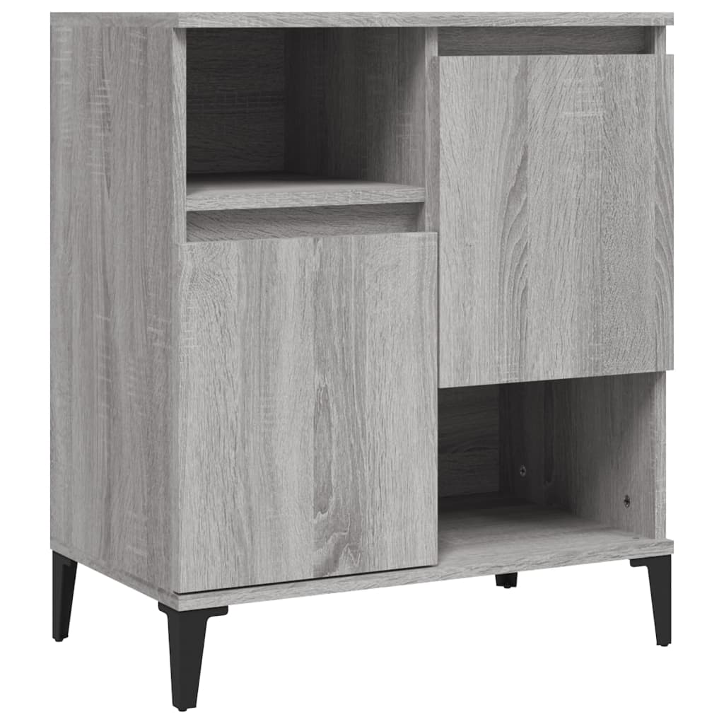 Sideboards 3 pcs Grey Sonoma 60x35x70 cm Engineered Wood