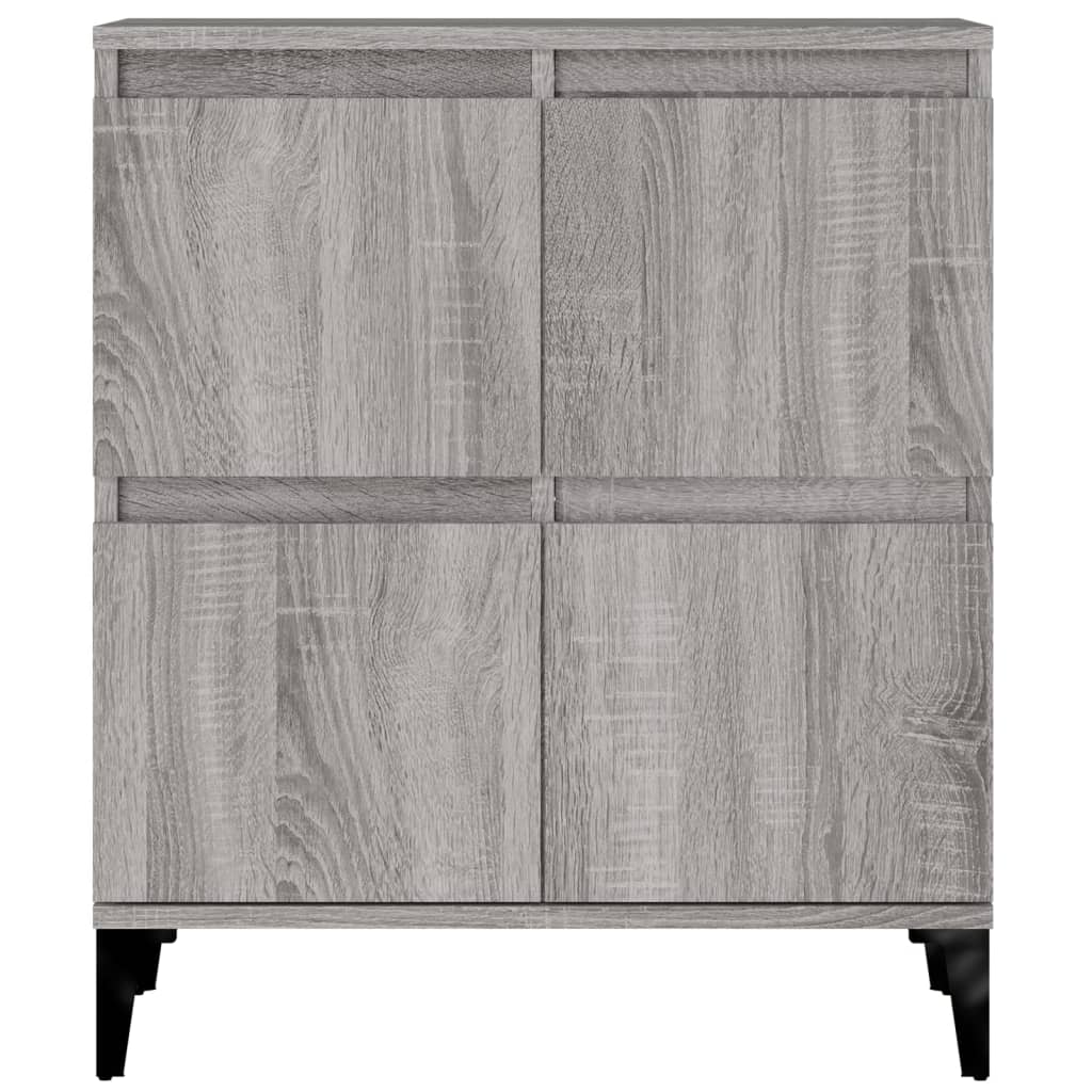 Sideboards 2 pcs Grey Sonoma 60x35x70 cm Engineered Wood