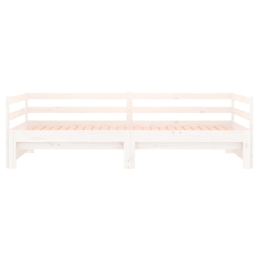 Pull-Out Day Bed 2X(92X187) Cm Single Size Solid Wood Pine