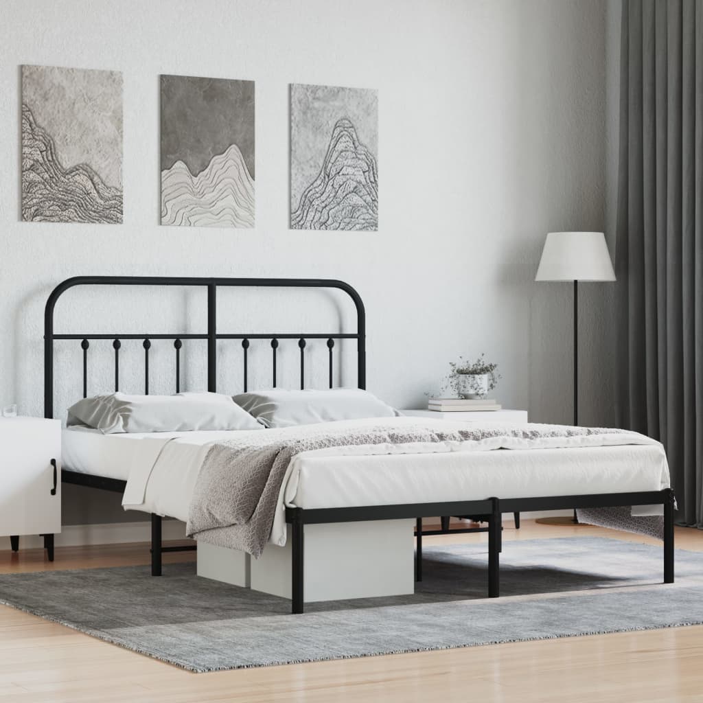 Metal Bed Frame 92X187 Cm Single Size