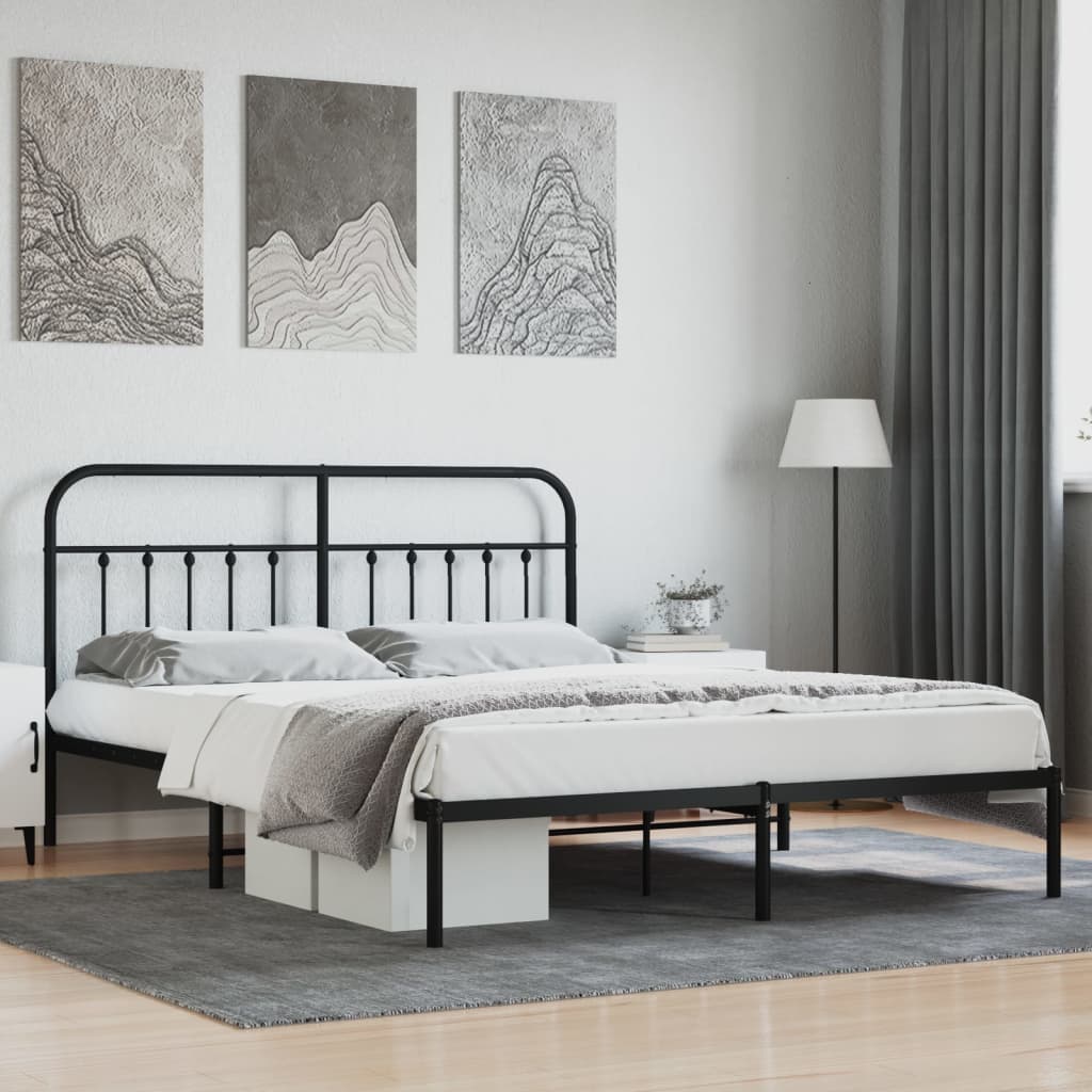 Metal Bed Frame 92X187 Cm Single Size