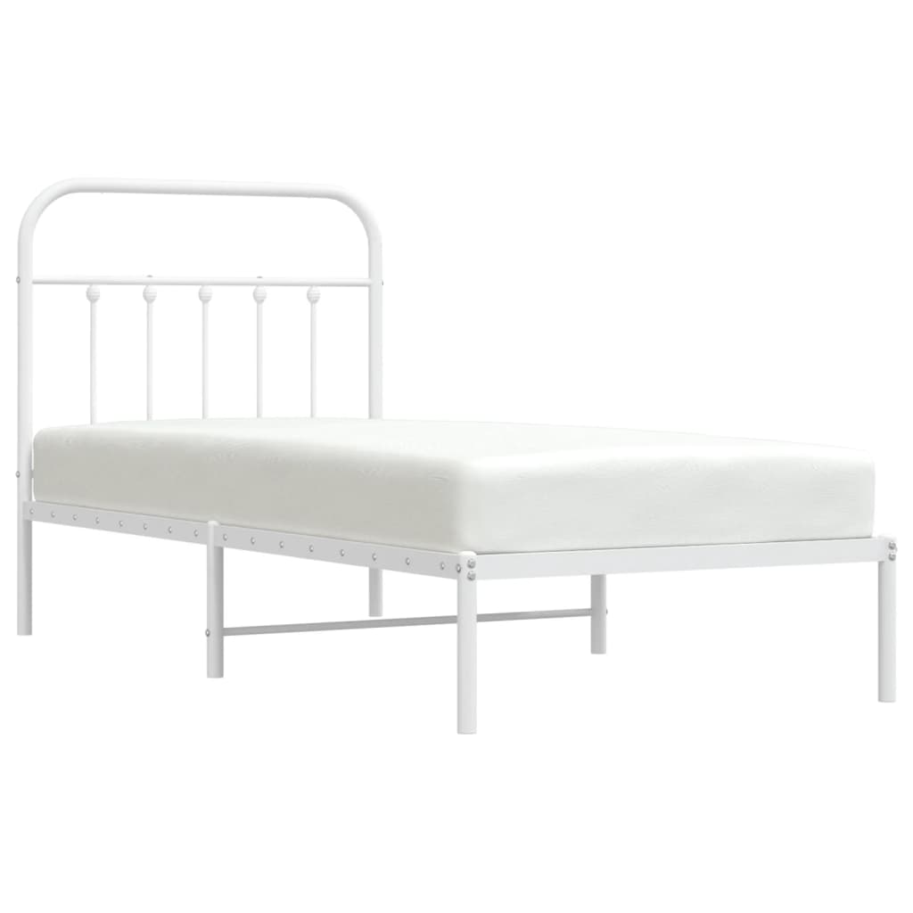 Metal Bed Frame 92X187 Cm Single Size