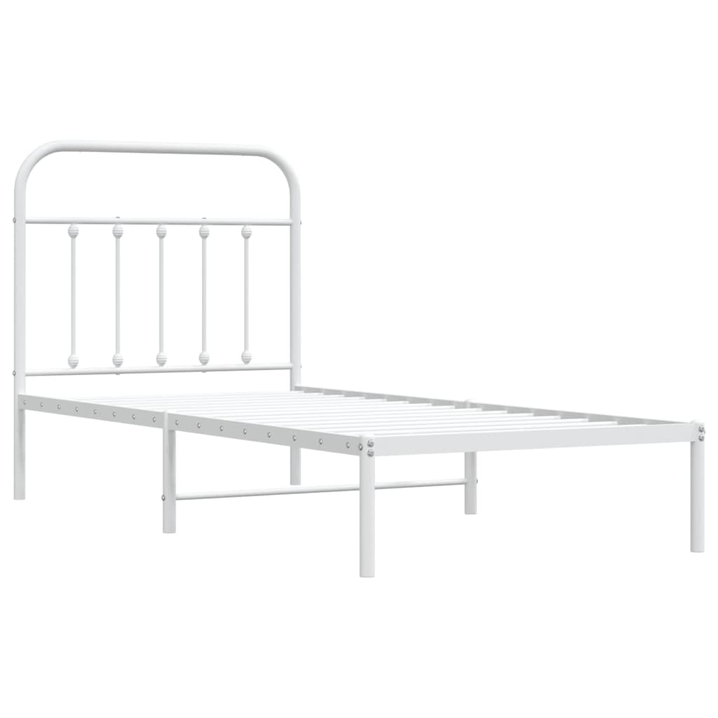 Metal Bed Frame 92X187 Cm Single Size