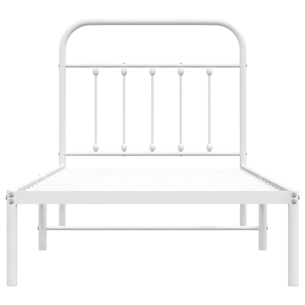 Metal Bed Frame 92X187 Cm Single Size