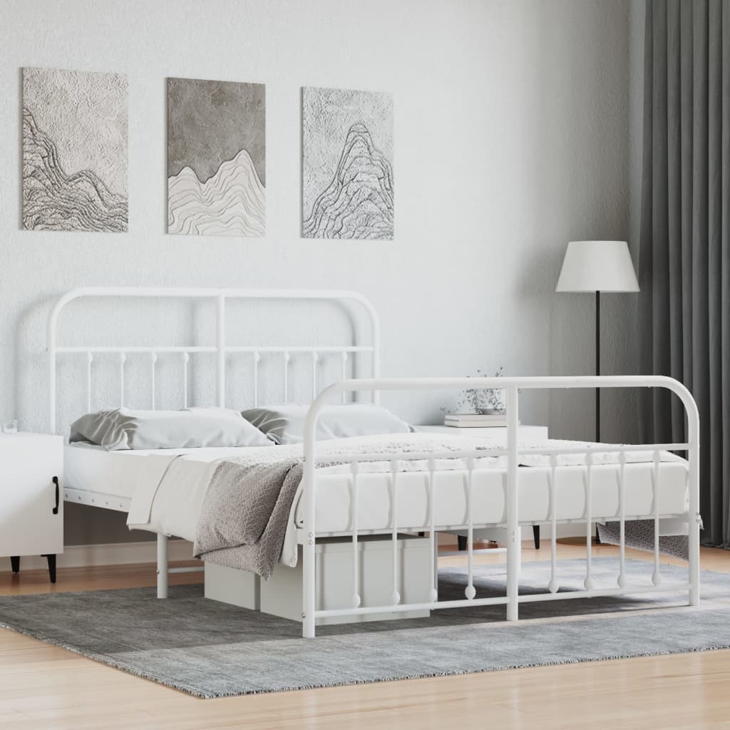 Metal Bed Frame 92X187 Cm Single Size