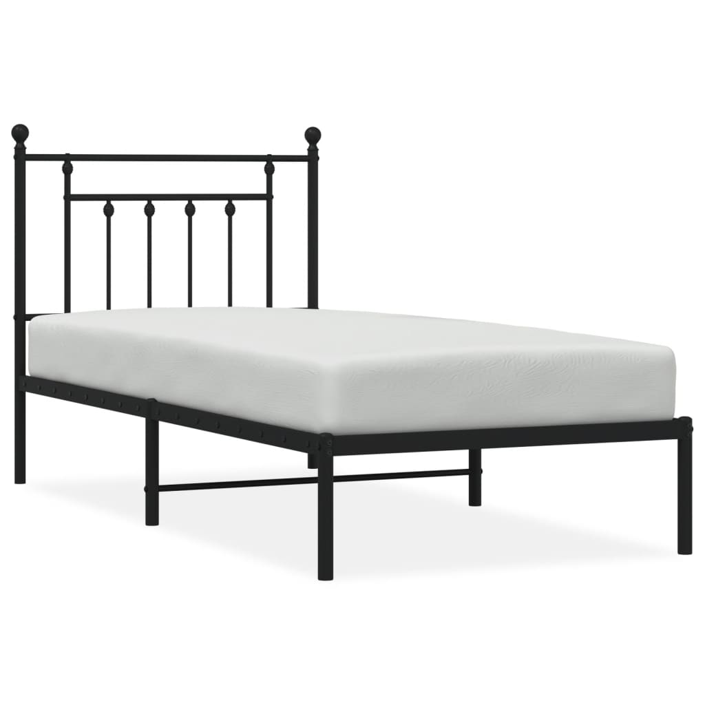 Metal Bed Frame 92X187 Cm Single Size