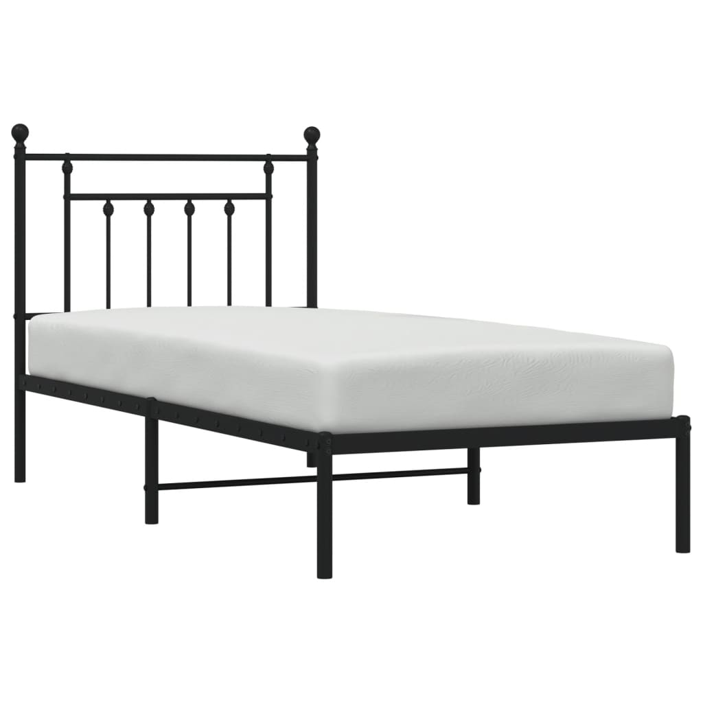 Metal Bed Frame 92X187 Cm Single Size