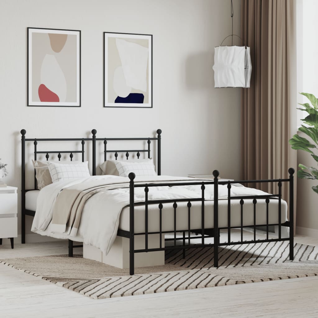 Metal Bed Frame 92X187 Cm Single Size