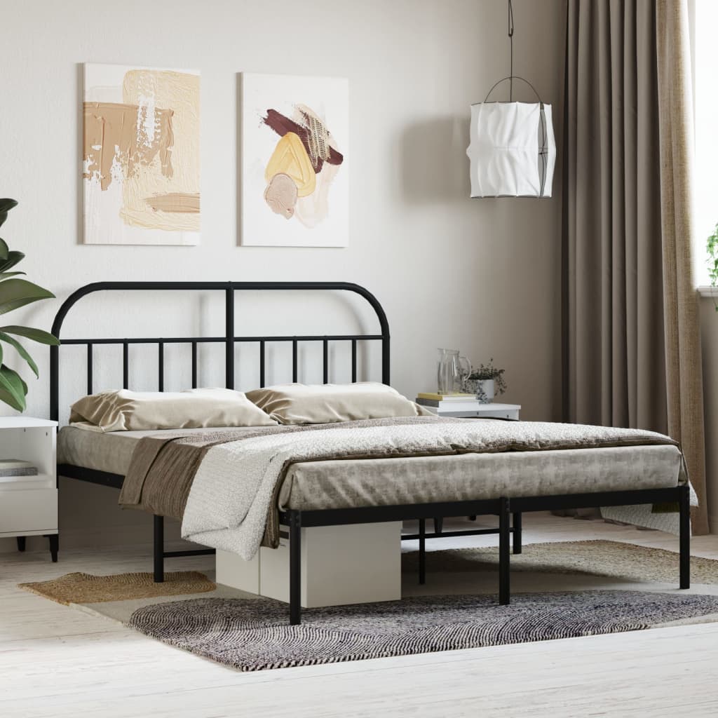 Metal Bed Frame With Headboard And Footboard