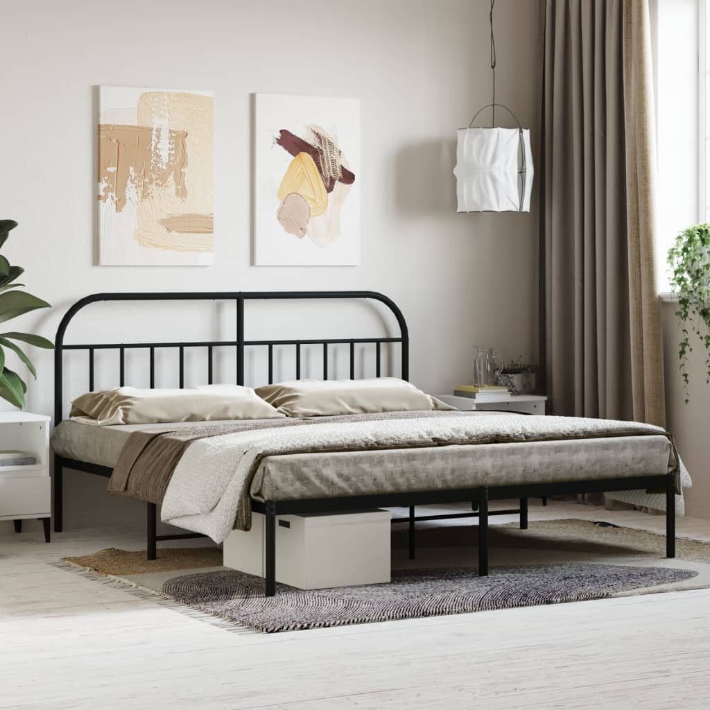 Metal Bed Frame With Headboard And Footboard