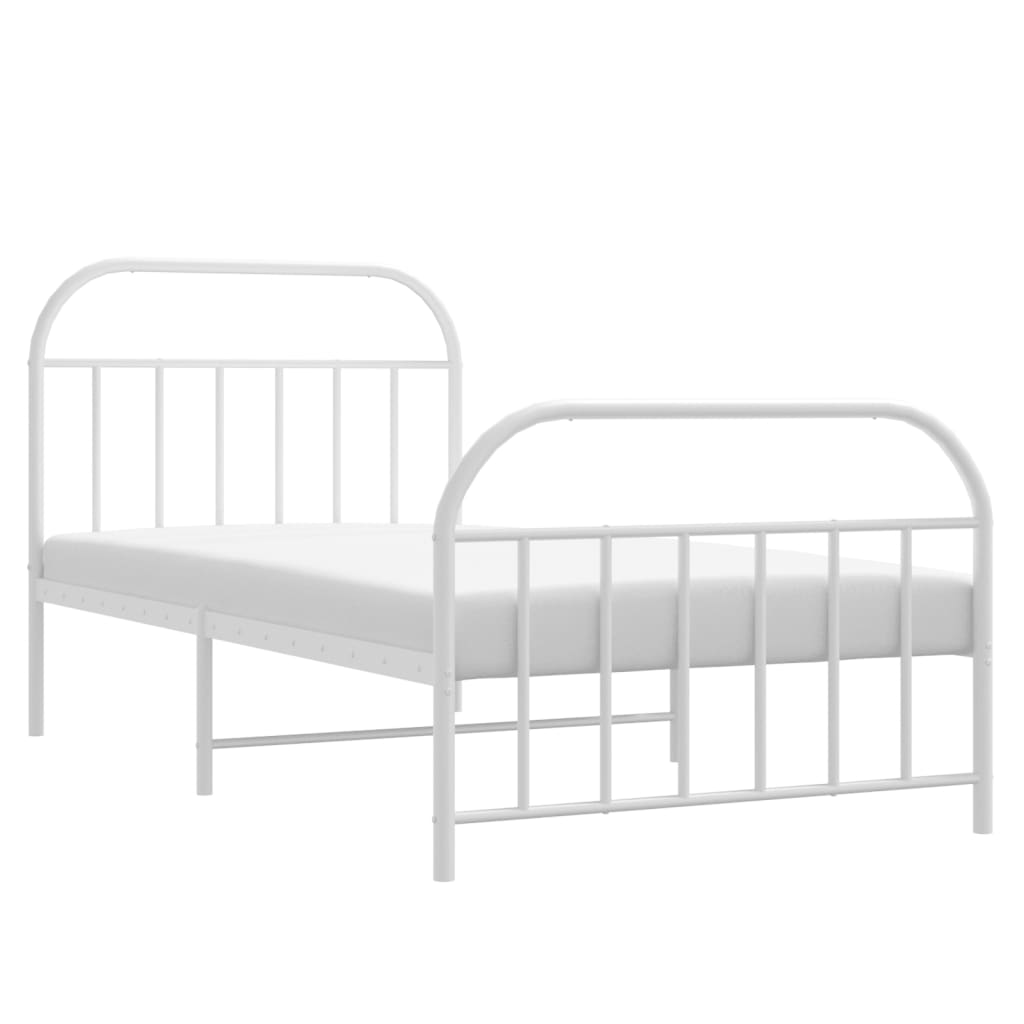 Metal Bed Frame With Headboard And Footboard