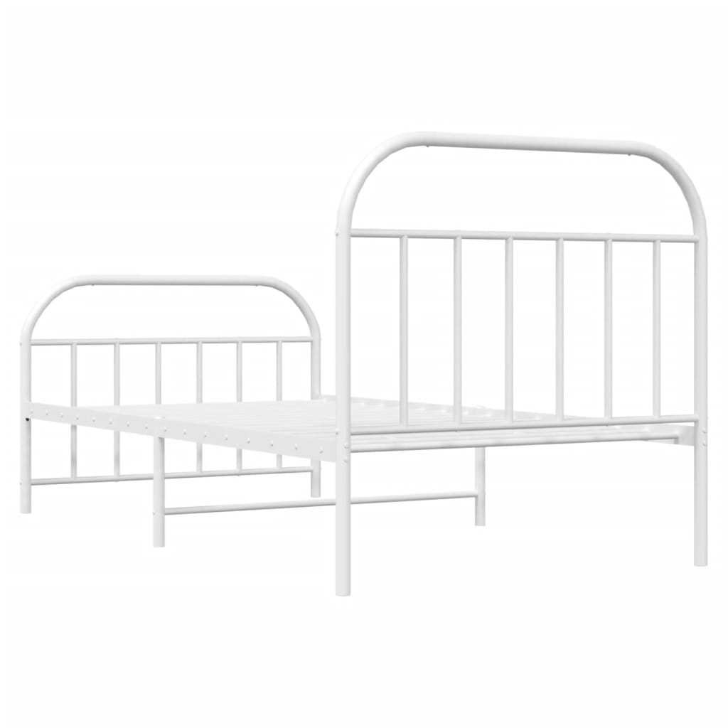 Metal Bed Frame With Headboard And Footboard