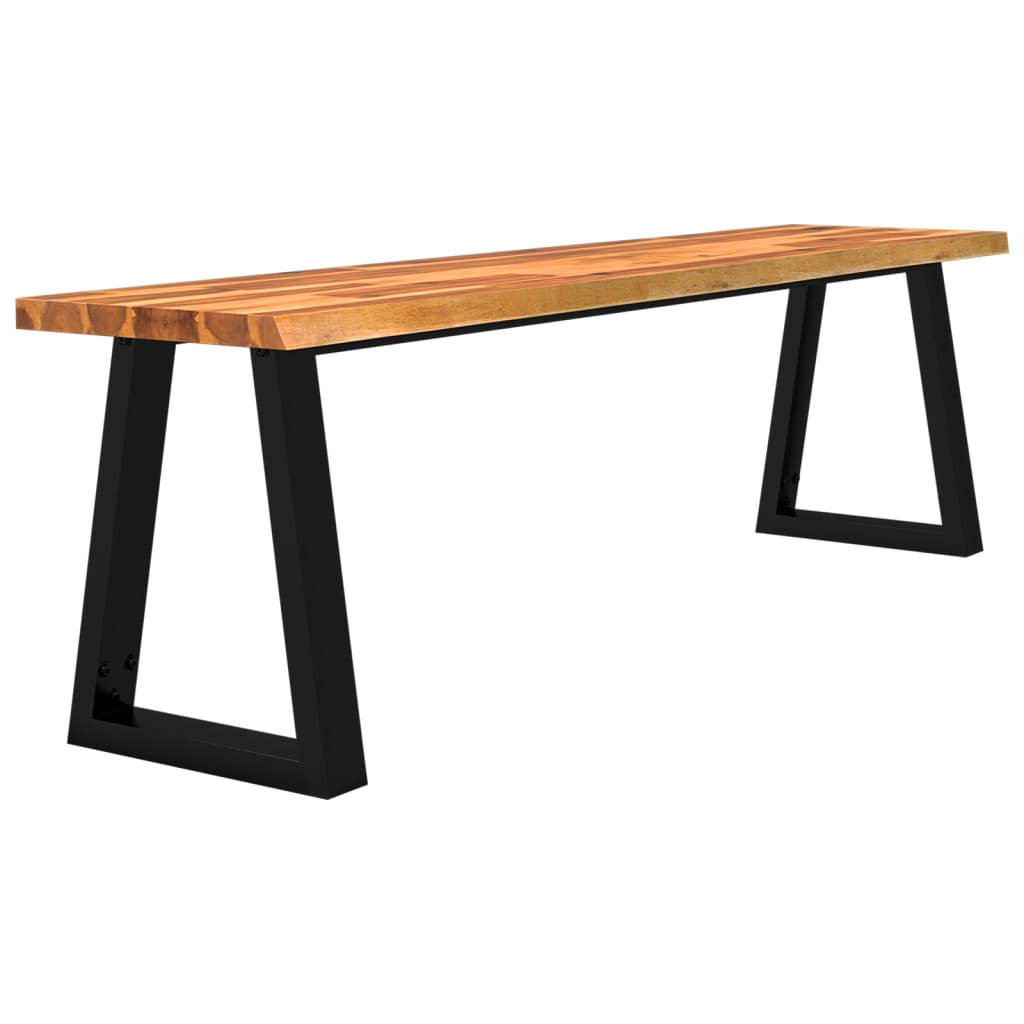 Bench with Live Edge 160 cm Solid Wood Acacia