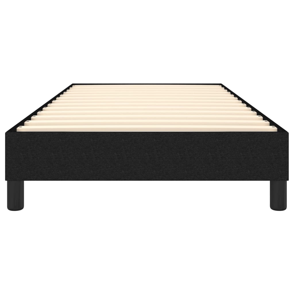 Box Spring Bed Frame Black 100x200 cm Fabric