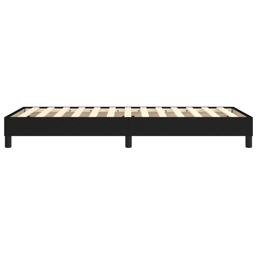 Box Spring Bed Frame Black 100x200 cm Fabric