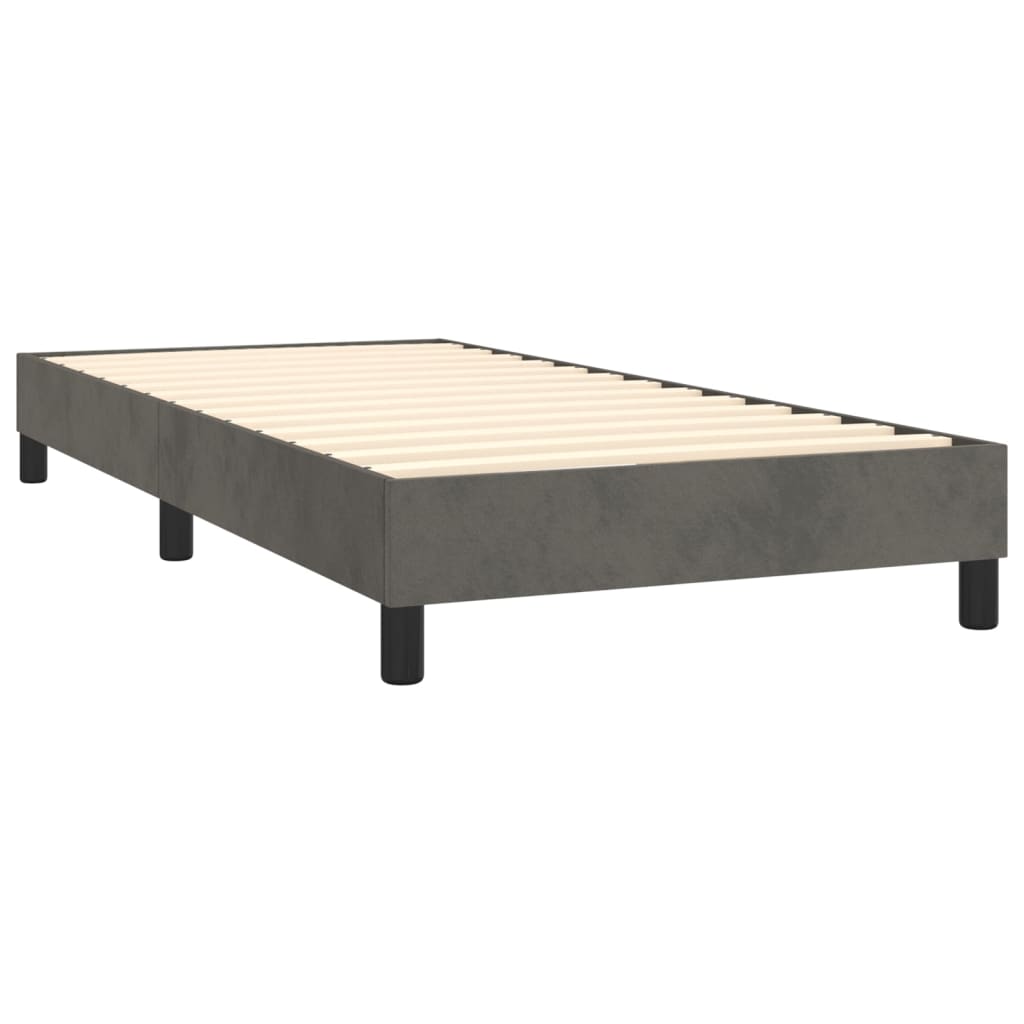 Box Spring Bed With Mattress 100X200 Cm Velvet