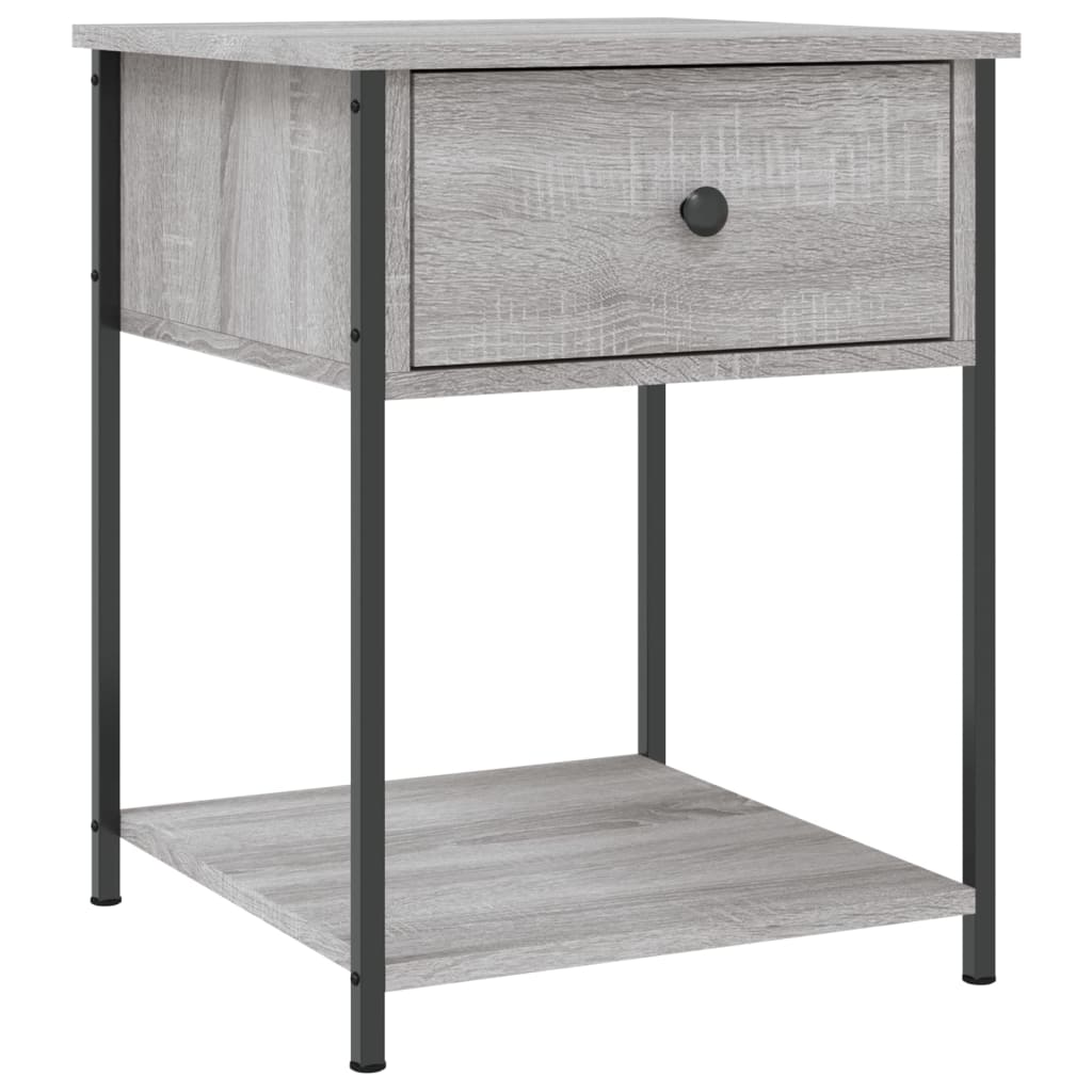 Bedside Table Grey Sonoma 44x45x58 cm Engineered Wood