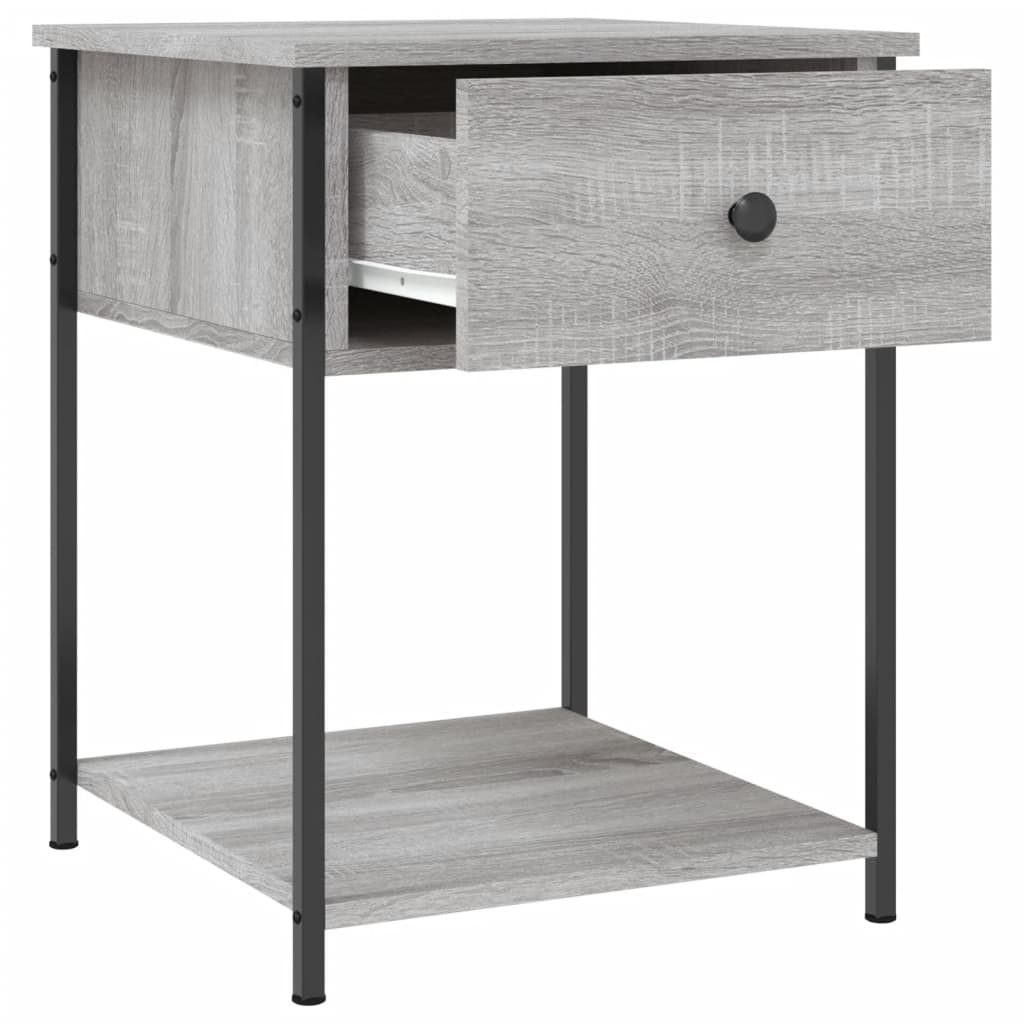 Bedside Table Grey Sonoma 44x45x58 cm Engineered Wood