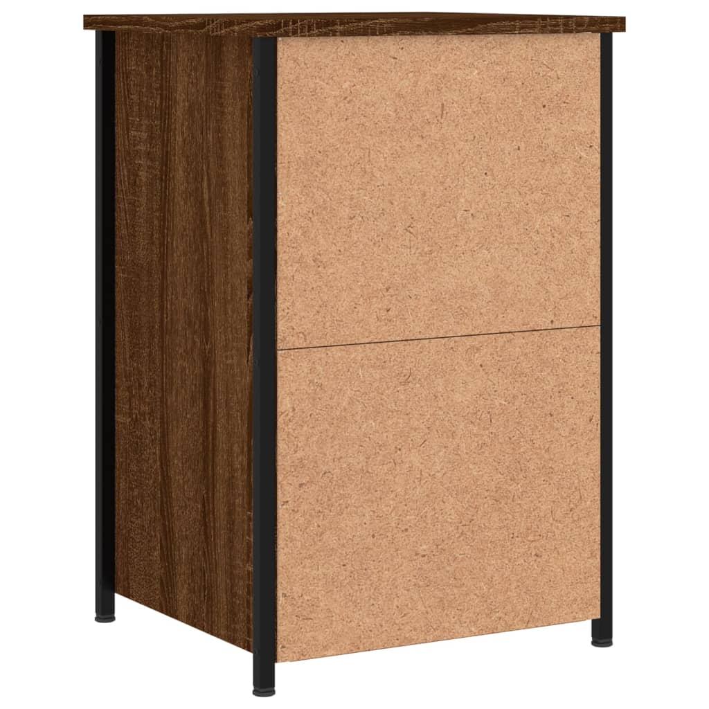 Bedside Cabinets 2 pcs Brown Oak 40x36x60 cm Engineered Wood