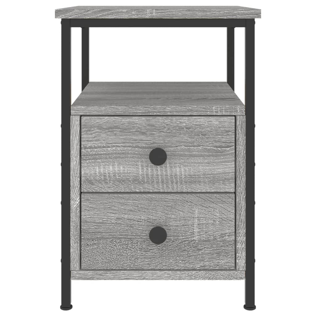 Bedside Cabinets 2 pcs Grey Sonoma 34x35.5x50 cm Engineered Wood