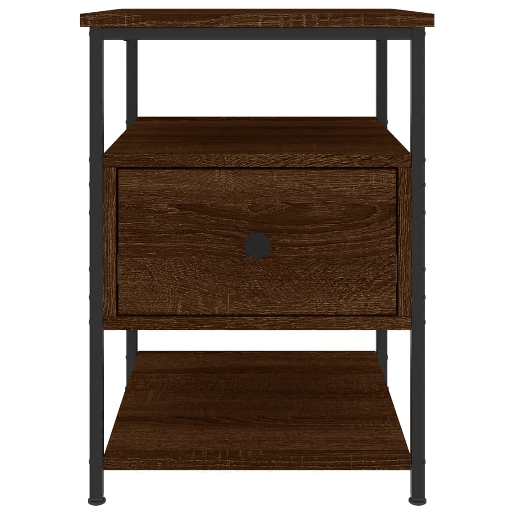 Bedside Cabinets 2 pcs Brown Oak 40x42x56 cm Engineered Wood