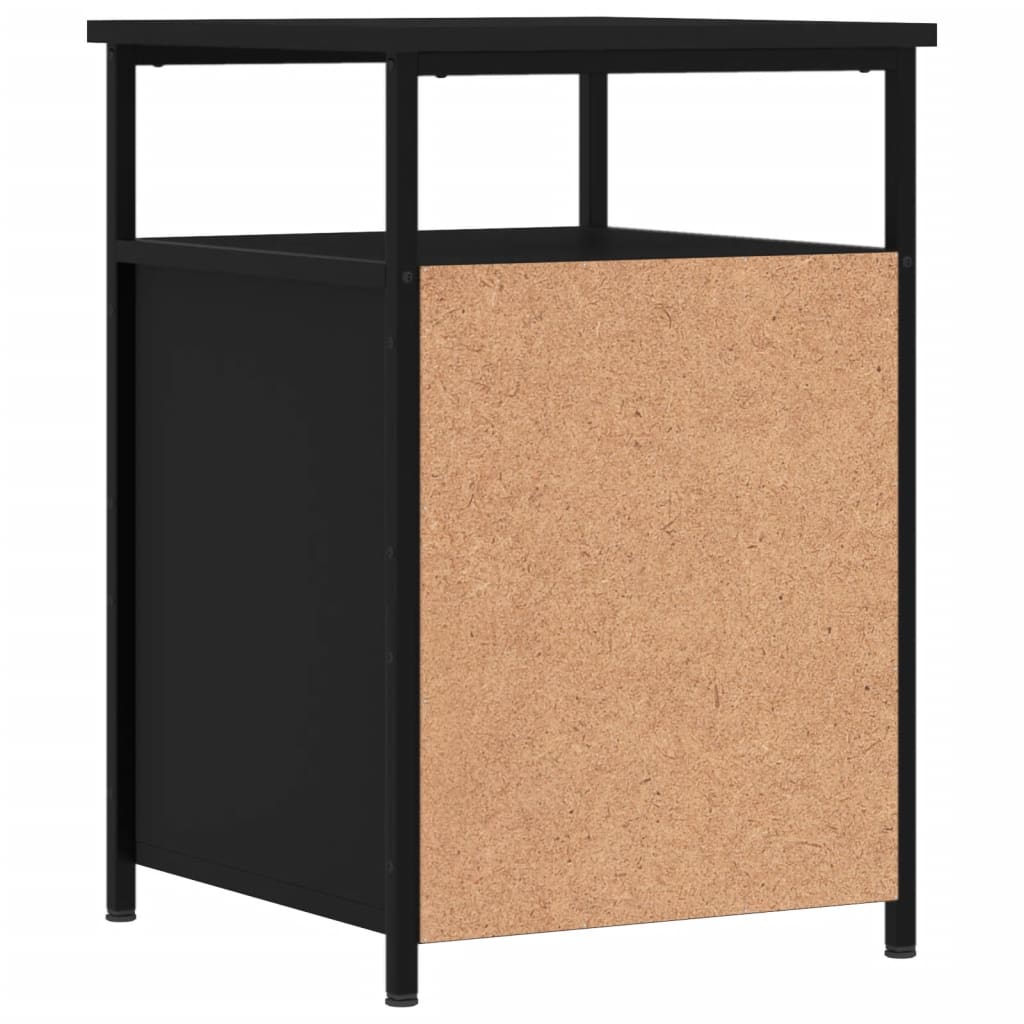 Bedside Cabinets 2 pcs Black 40x42x60 cm Engineered Wood