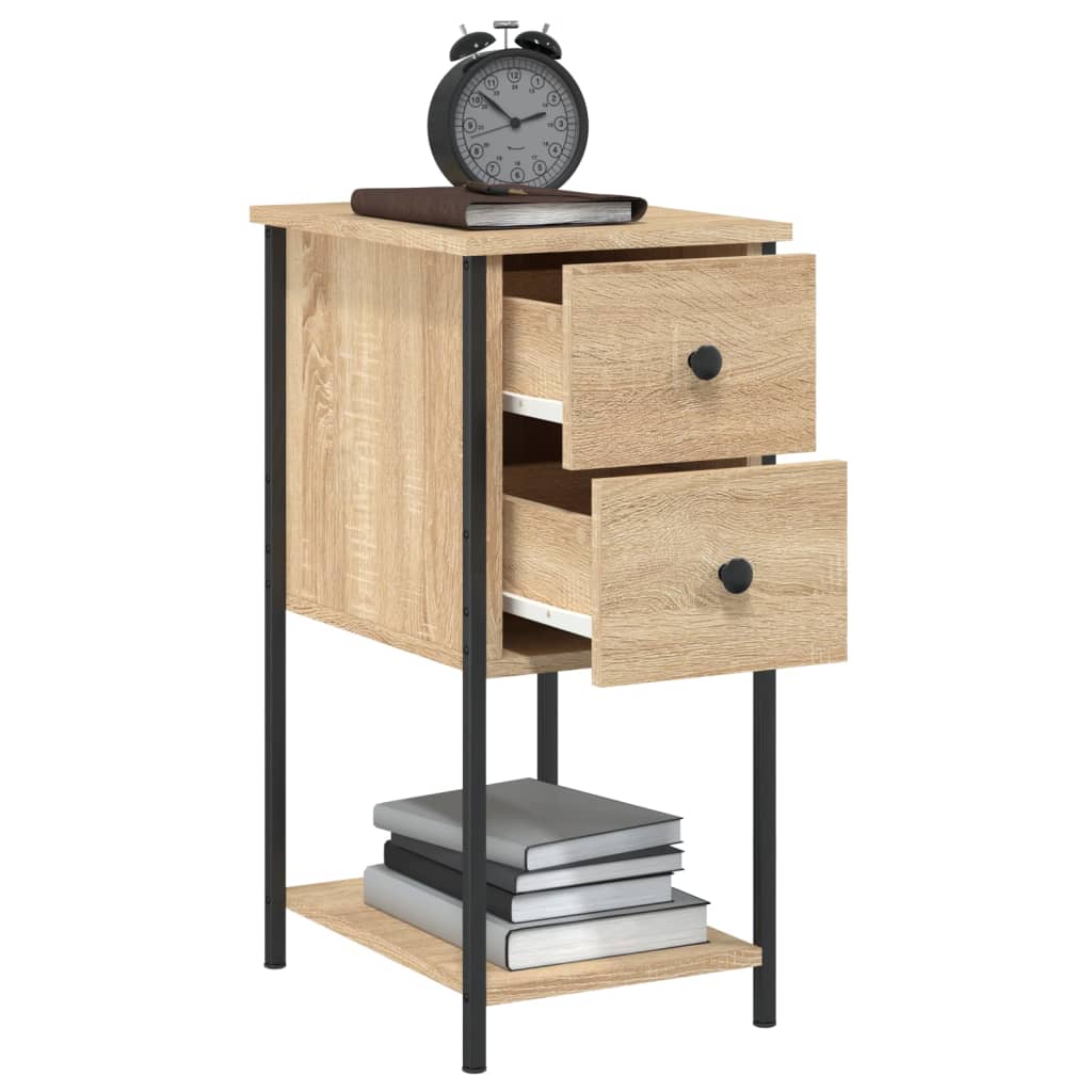 Bedside Cabinet Sonoma Oak 32x42x70 cm Engineered Wood