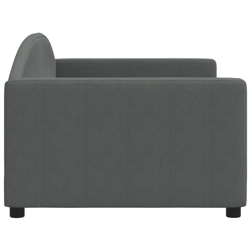 Day Bed Dark Grey 92x187 cm Single Size Fabric