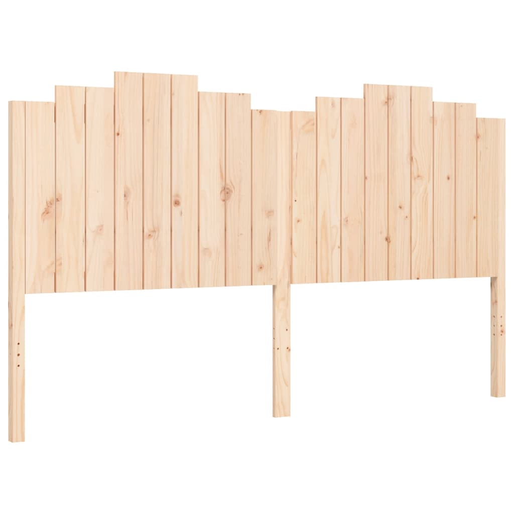 Bed Frame with Headboard 183x203 cm King Solid Wood