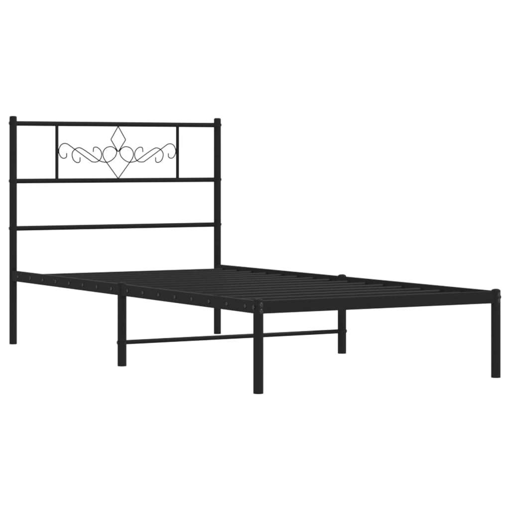 Metal Bed Frame 92X187 Cm Single Size