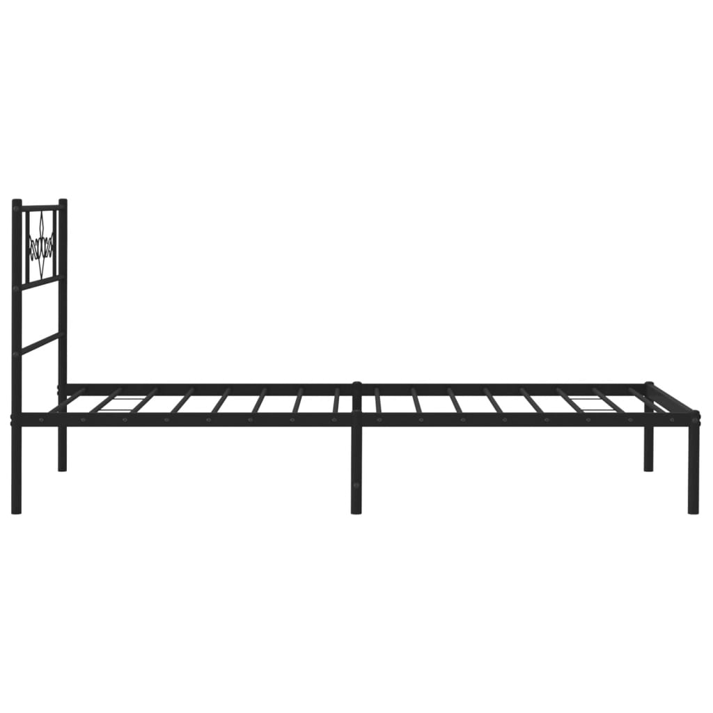 Metal Bed Frame 92X187 Cm Single Size