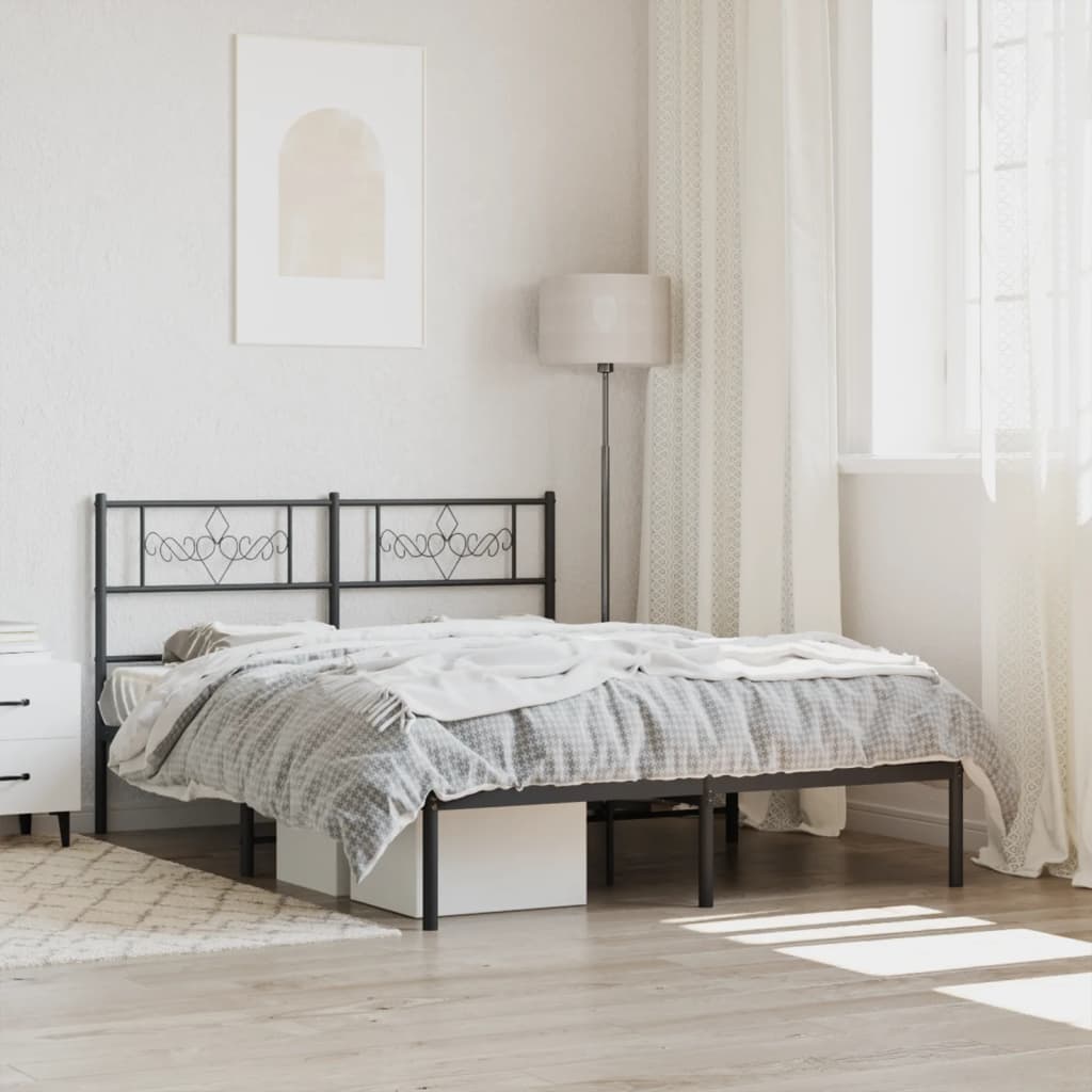 Metal Bed Frame 92X187 Cm Single Size