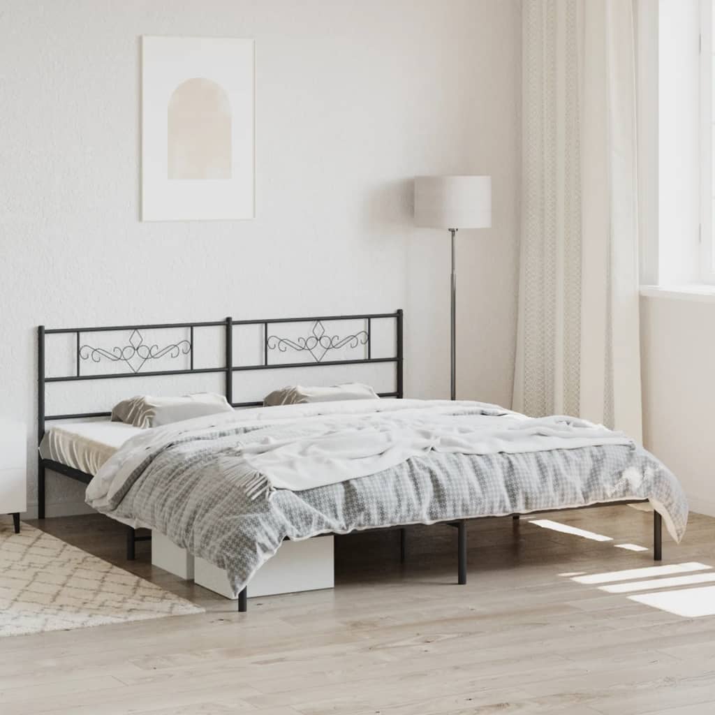 Metal Bed Frame 92X187 Cm Single Size