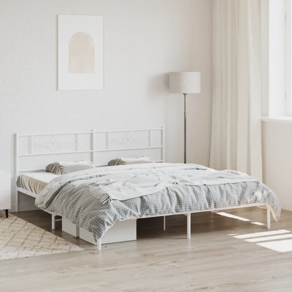 Metal Bed Frame 92X187 Cm Single Size