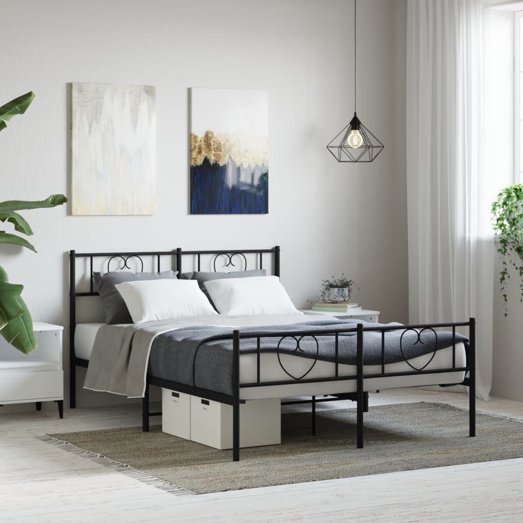 Metal Bed Frame 92X187 Cm Single Size