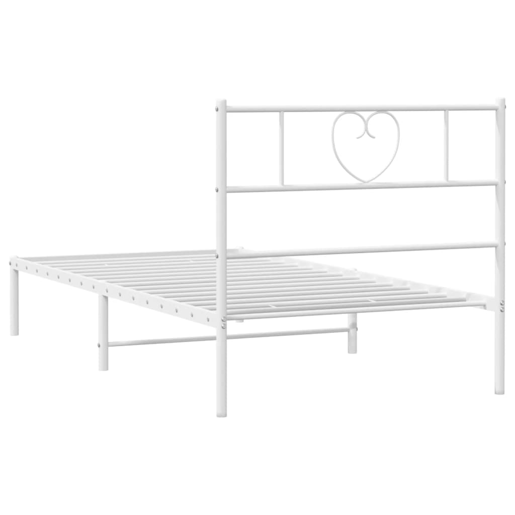 Metal Bed Frame 92X187 Cm Single Size