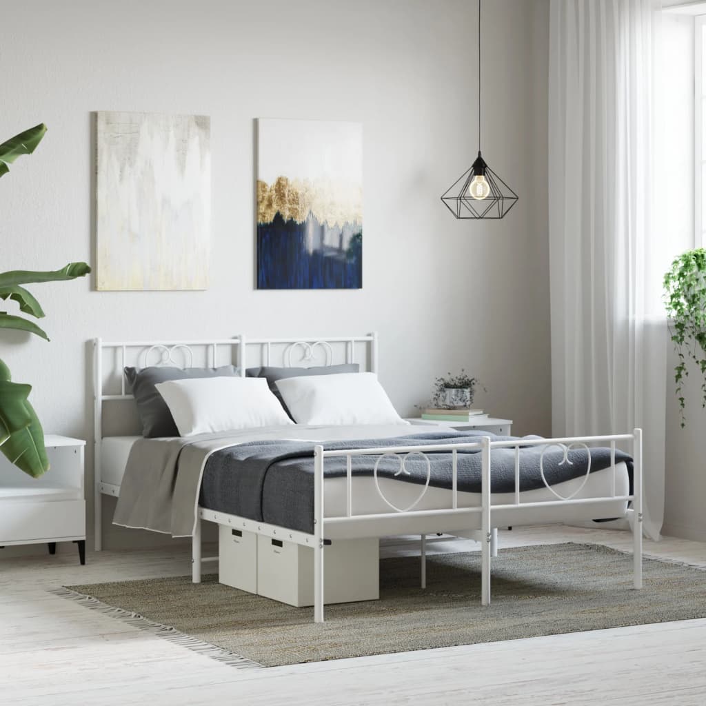 Metal Bed Frame 92X187 Cm Single Size