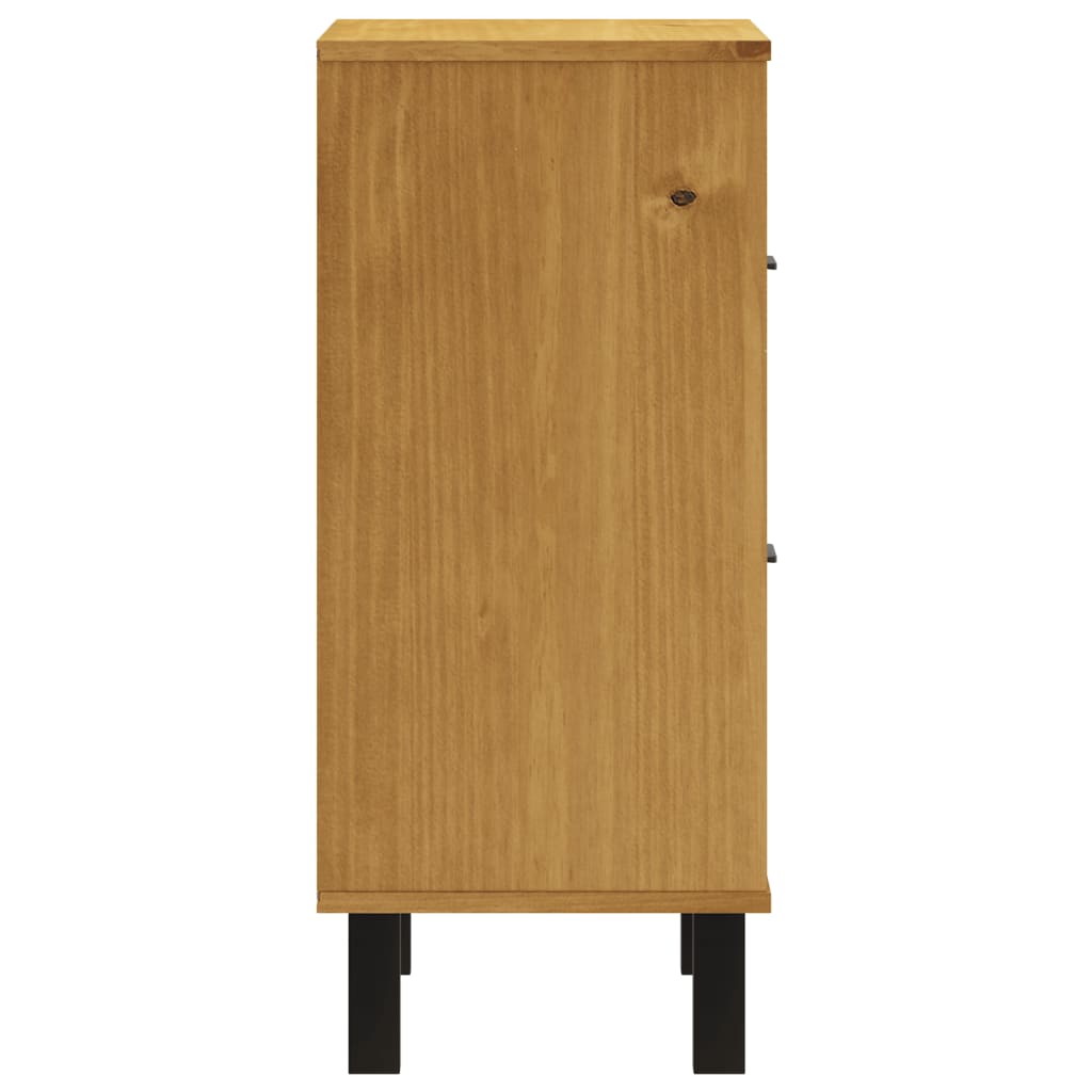 Bedside Cabinet FLAM 40x35x80 cm Solid Wood Pine