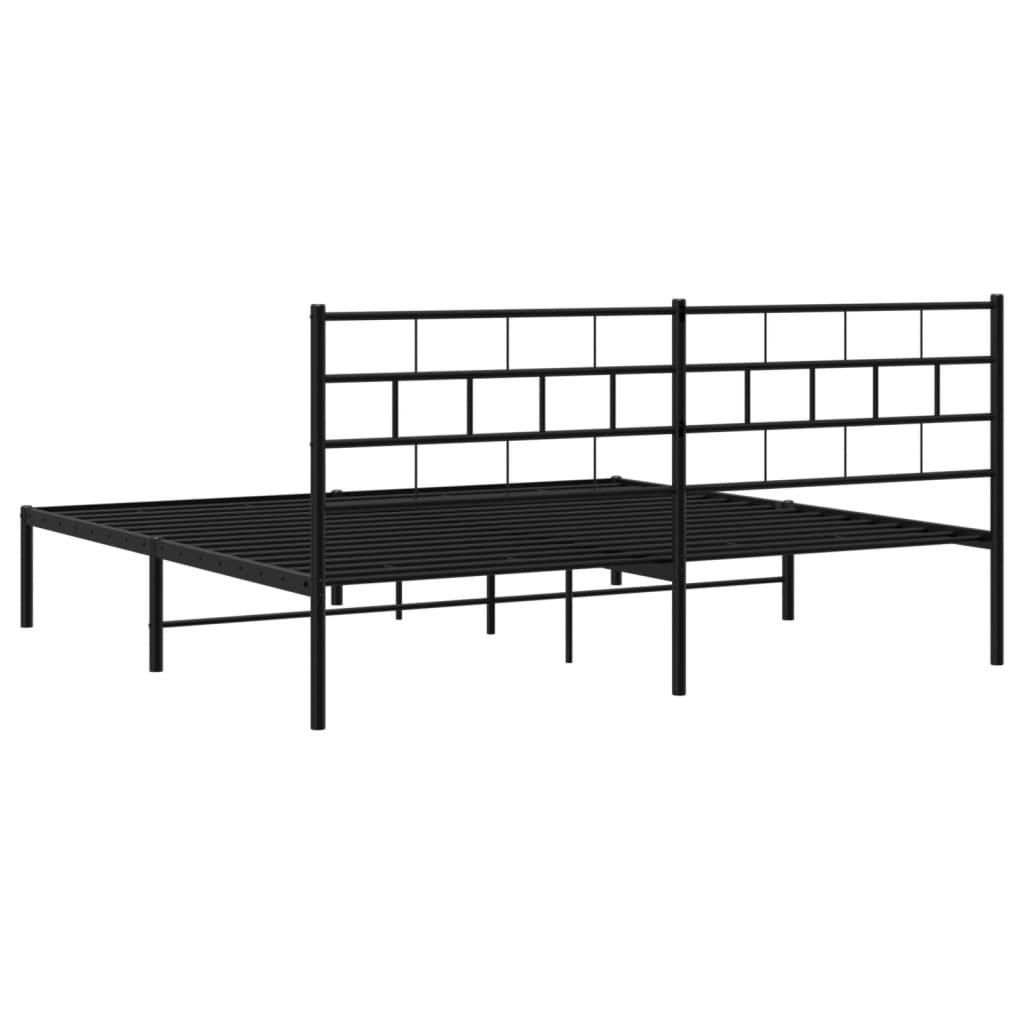 Metal Bed Frame 183X203 Cm King Size