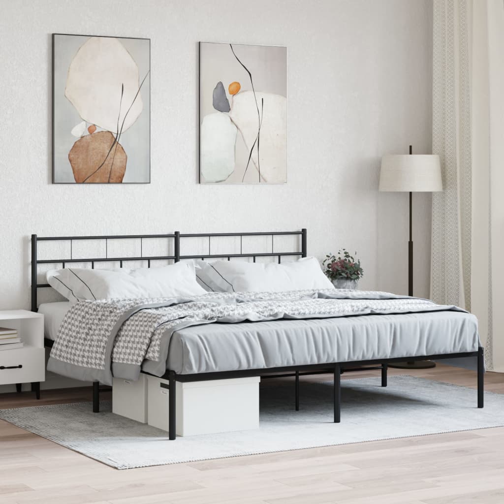 Metal Bed Frame 183X203 Cm King Size