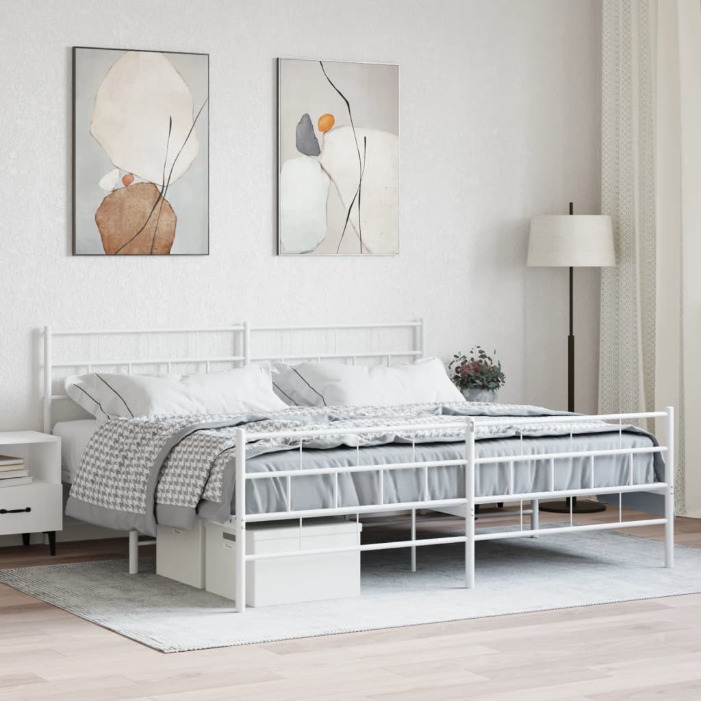 Metal Bed Frame 183X203 Cm King Size