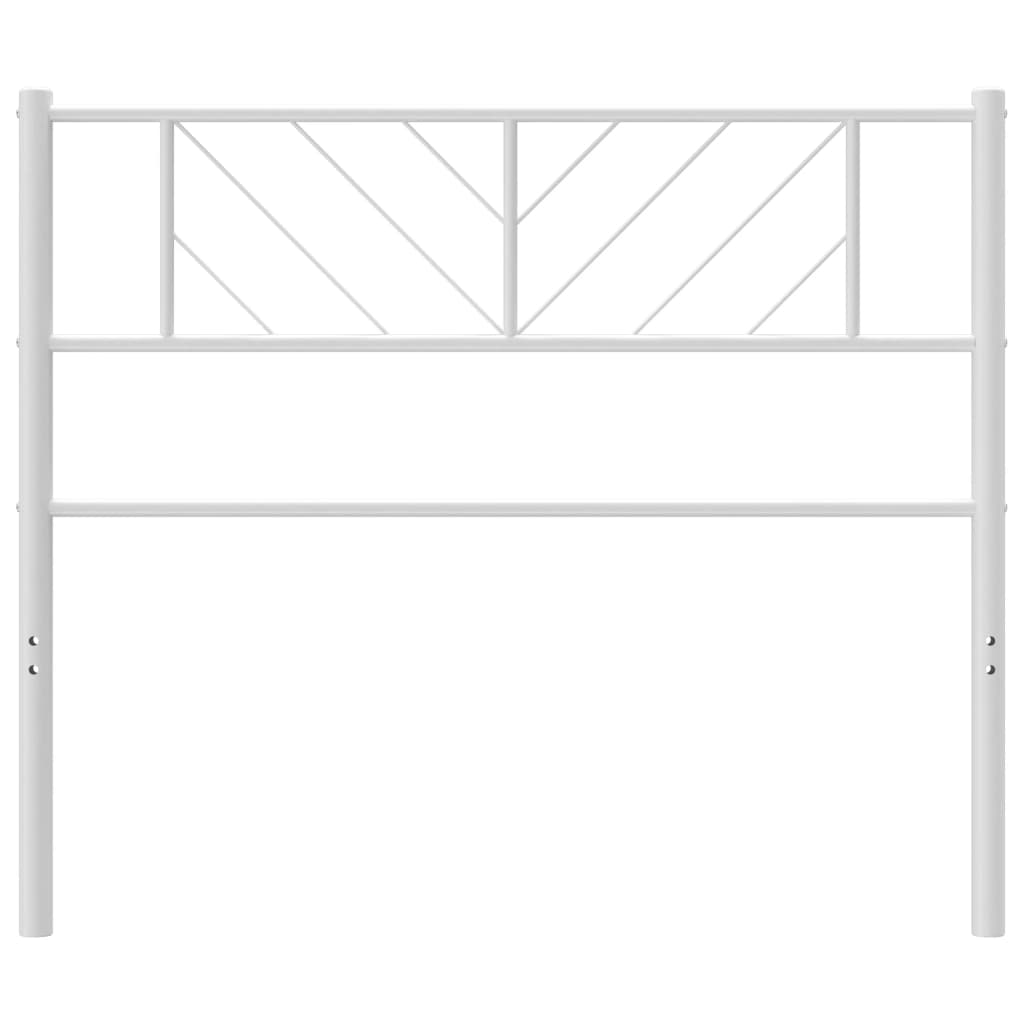 Metal Headboard White 112x90 cm