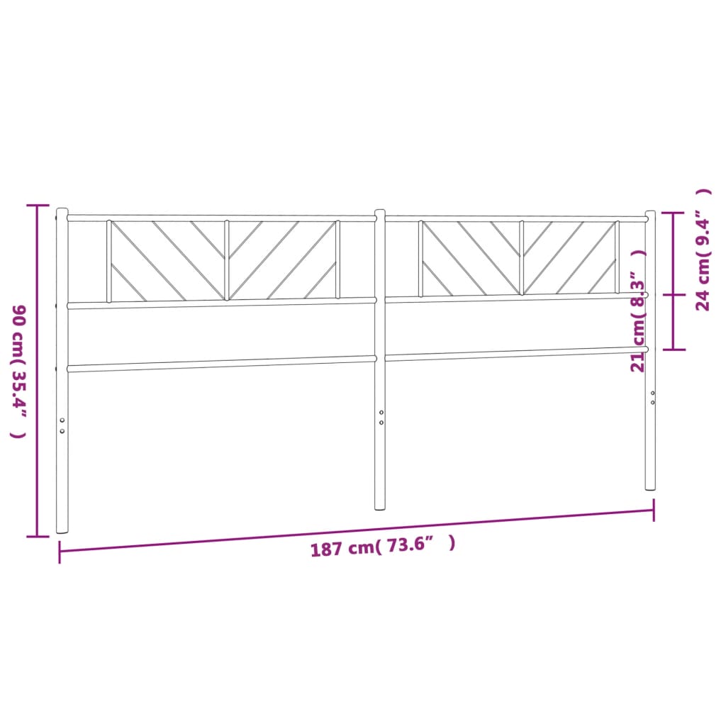 Metal Headboard 83 Cm