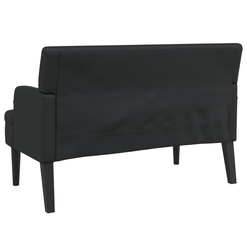 Bench With Backrest 112X65.5X75 Cm Faux Leather