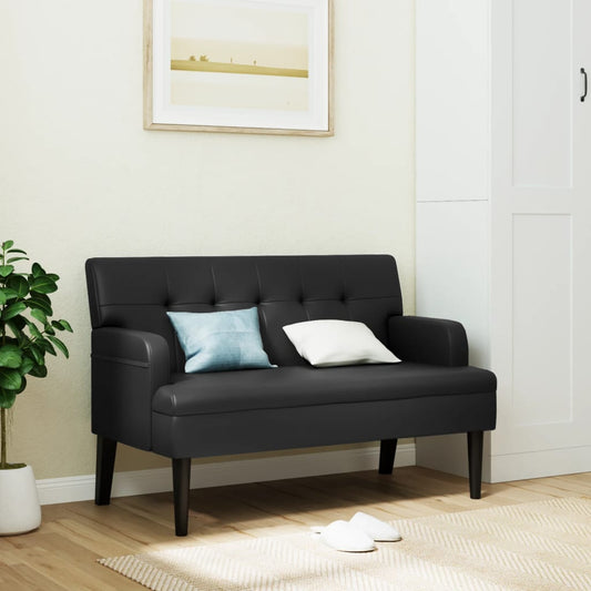 Bench With Backrest 112X65.5X75 Cm Faux Leather