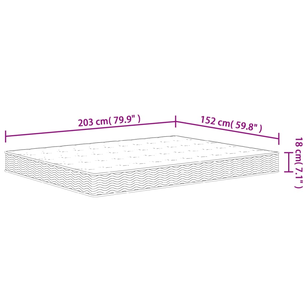 Bonnell Spring Mattress Medium 152X203 Cm Queen Size