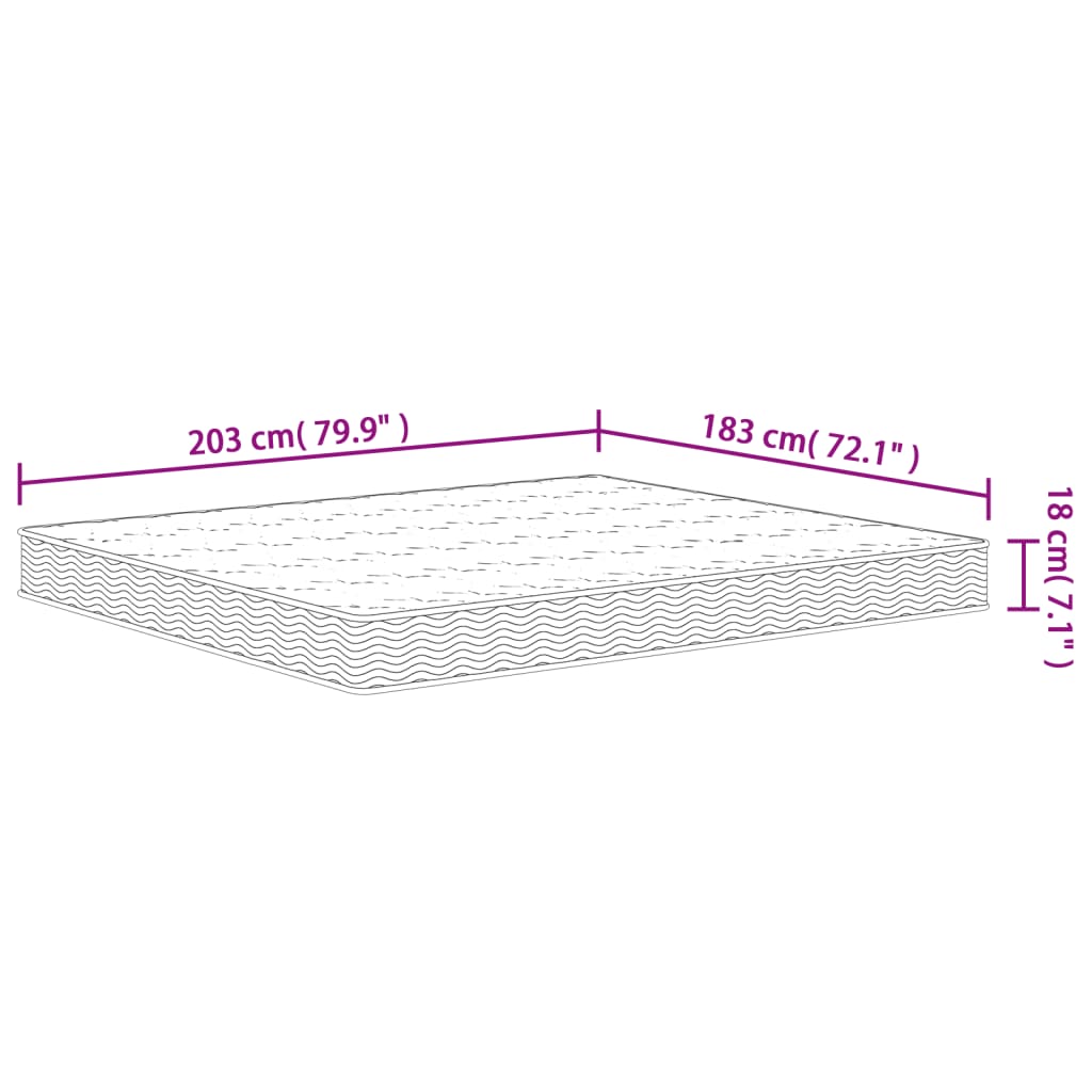 Bonnell Spring Mattress Medium 183X203 Cm