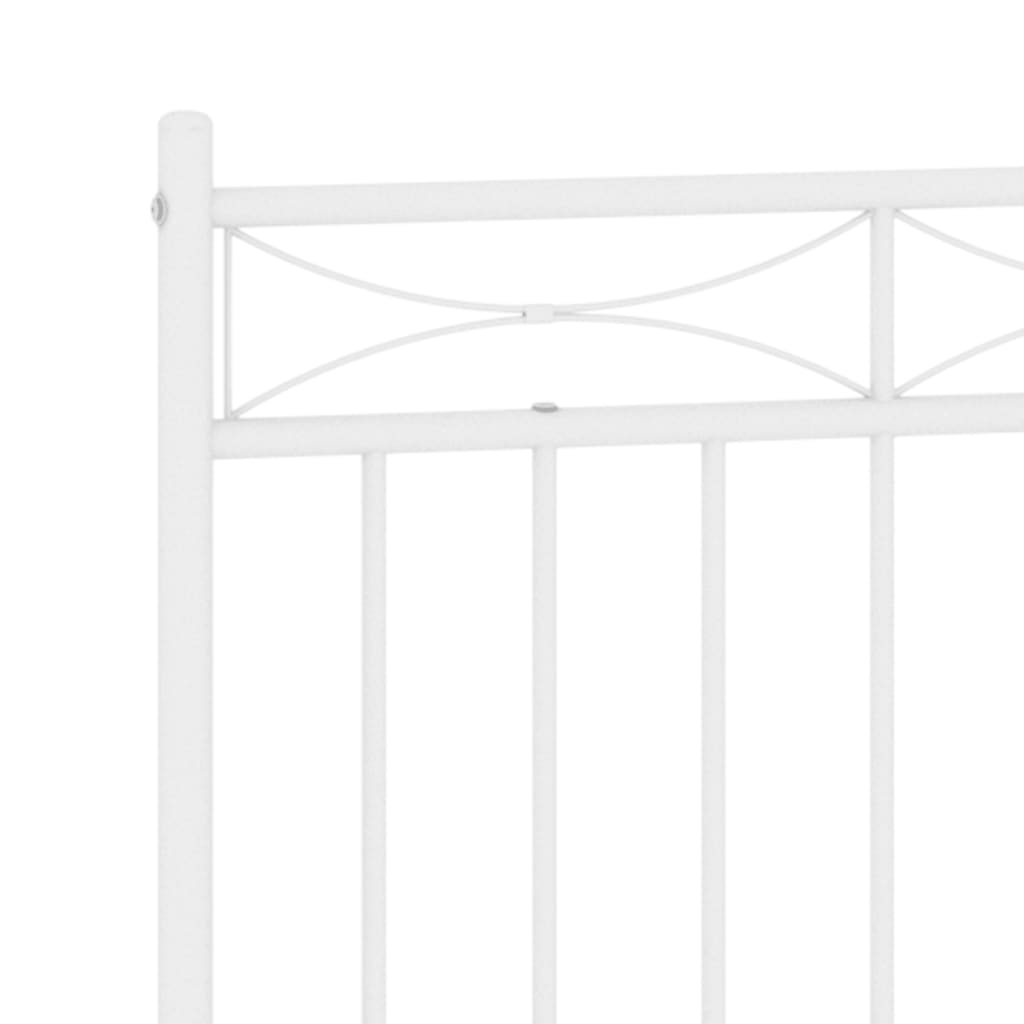 Metal Headboard White 152 cm